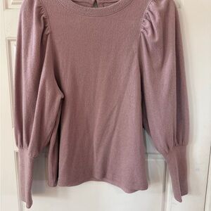 Madewell Dusty Pink Puff Sleeve Blouse